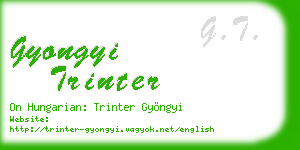 gyongyi trinter business card