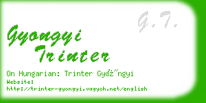 gyongyi trinter business card